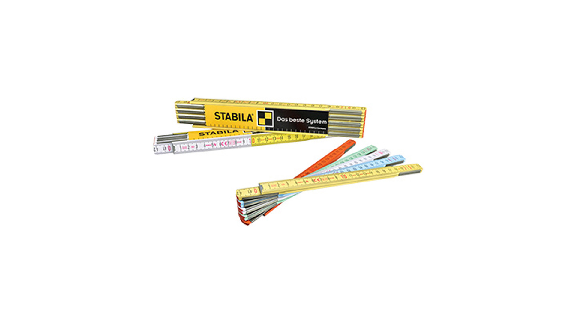 ΜΕΤΡΟ ΞΥΛΙΝΟ STABILA 2m ΠΟΛΥΧΡΩΜΟ STABILA (12431)
