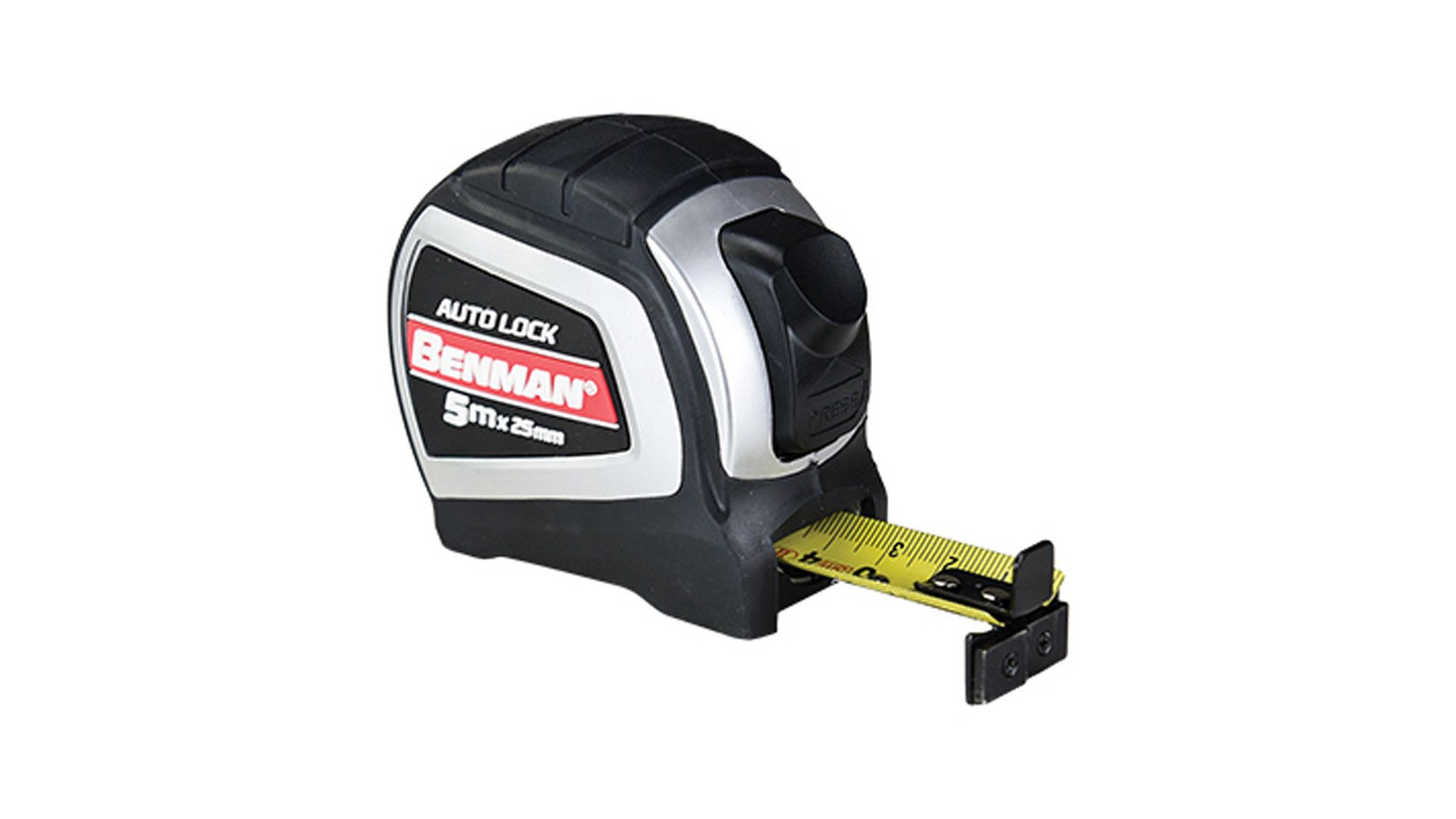 ΜΕΤΡΟ ΡΟΛΟ AUTO LOCK 2ης ΟΨΗΣ ΜΑΓΝΗΤΙΚΟ BENMAN 5m X 25mm