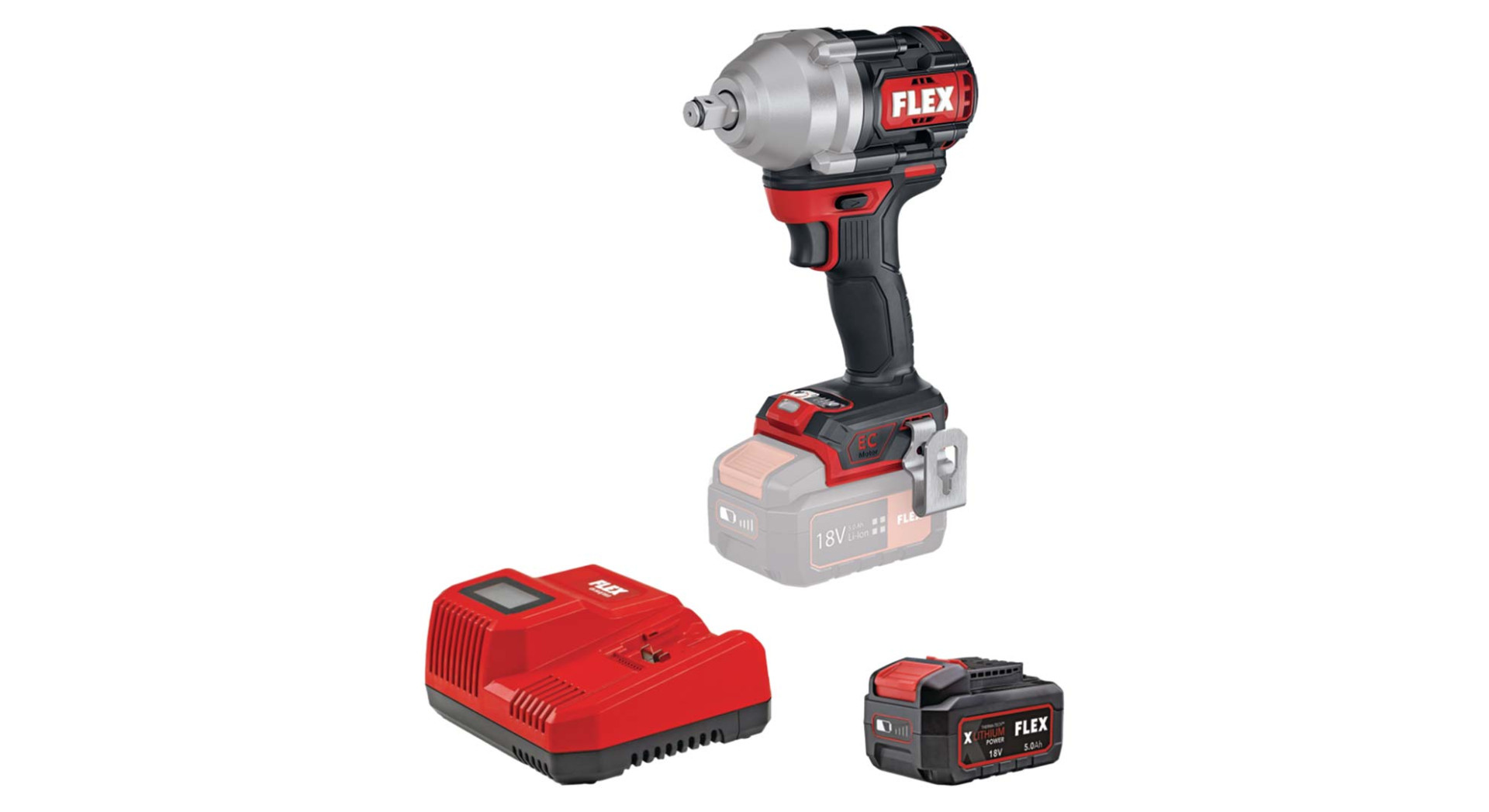 ΜΠΟΥΛΟΝΟΚΛΕΙΔΟ ΜΠΑΤΑΡΙΑΣ IW 1/2" 750 18.0-EC/ 5.0 Set FLEX (D00334)