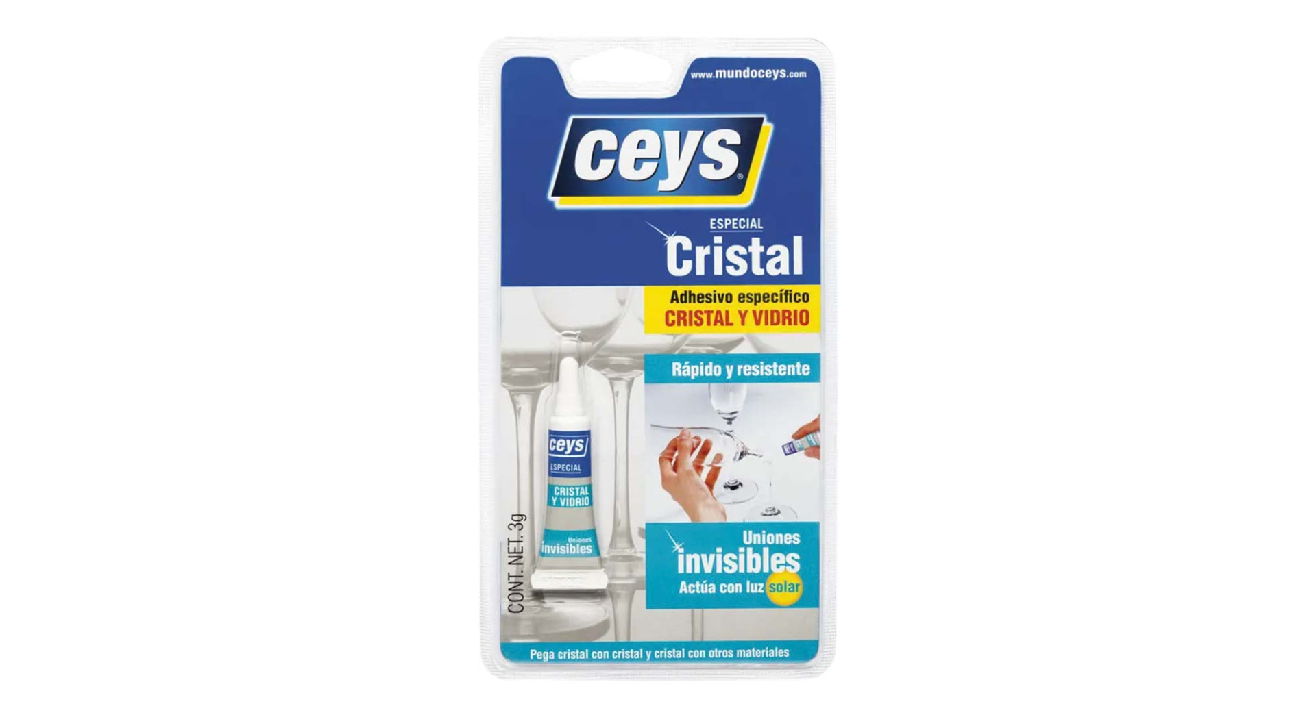 CEYS ΚΟΛΛΑ ΑΟΡΑΤΗ ΓΙΑ ΓΥΑΛΙ CRISTAL 3GR CEYS (501031092)