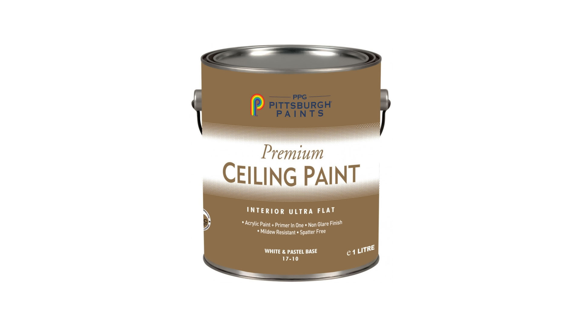 17-10 CEILING PAINT ΑΚΡΥΛΙΚΟ ULTRA ΜΑΤ ΧΡΩΜΑ ΤΑΒΑΝΙΩΝ ΛΕΥΚΟ/ΠΑΣΤΕΛ  0,98 Lt