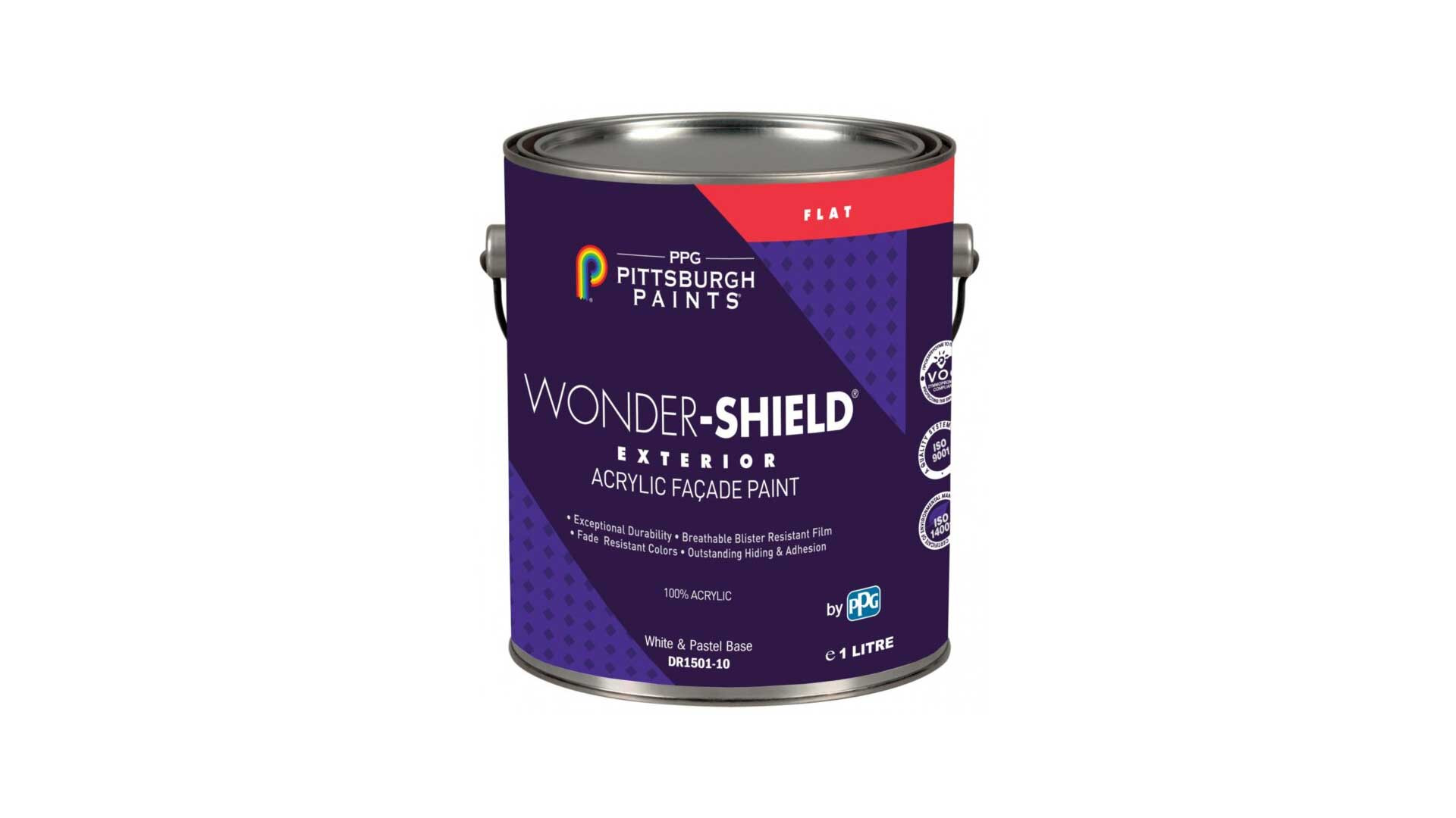DR 1501 WONDER-SHIELD ΑΚΡΥΛΙΚΟ ΜΑΤ ΧΡΩΜΑ ΛΕΥΚΟ/ΠΑΣΤΕΛ  9,8 Lt