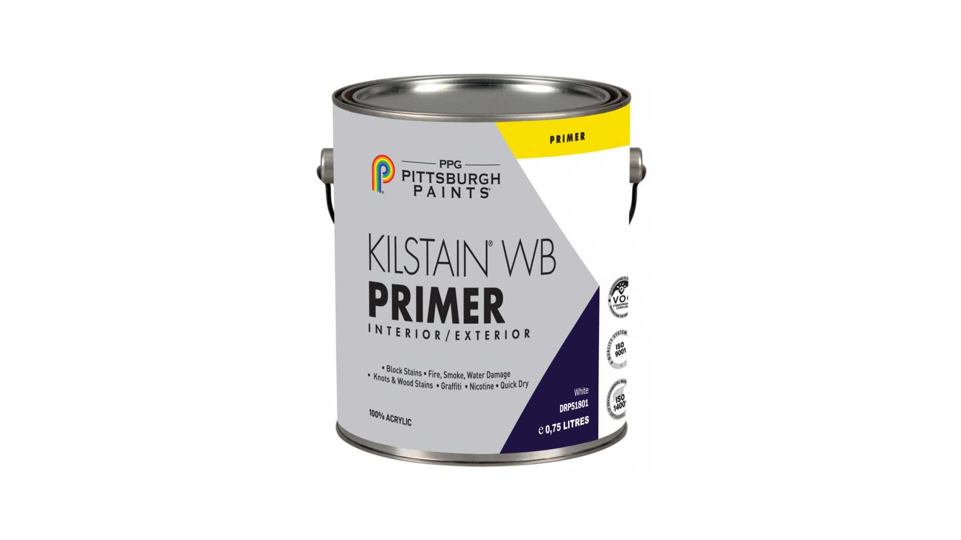 DRP 518 KILSTAIN WB PRIMER ΑΚΡΥΛΙΚΟ ΜΟΝΩΤΙΚΟ ΥΠΟΣΤΡΩΜΑ ΛΕΚΕΔΩΝ ΛΕΥΚΟ  0,75 Lt