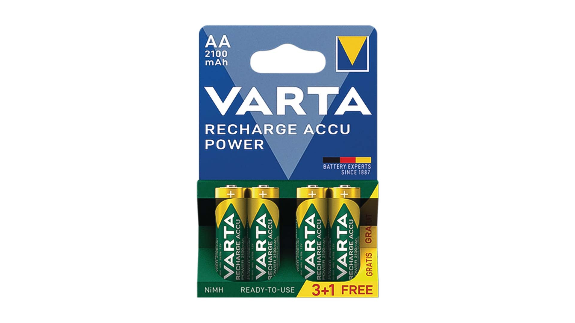 ΜΠΑΤΑΡΙΑ ΕΠΑΝΑΦΟΡΤΙΖΟΜΕΝΗ  ΑΑ 2100 mah (4 TMX) VARTA (47872)